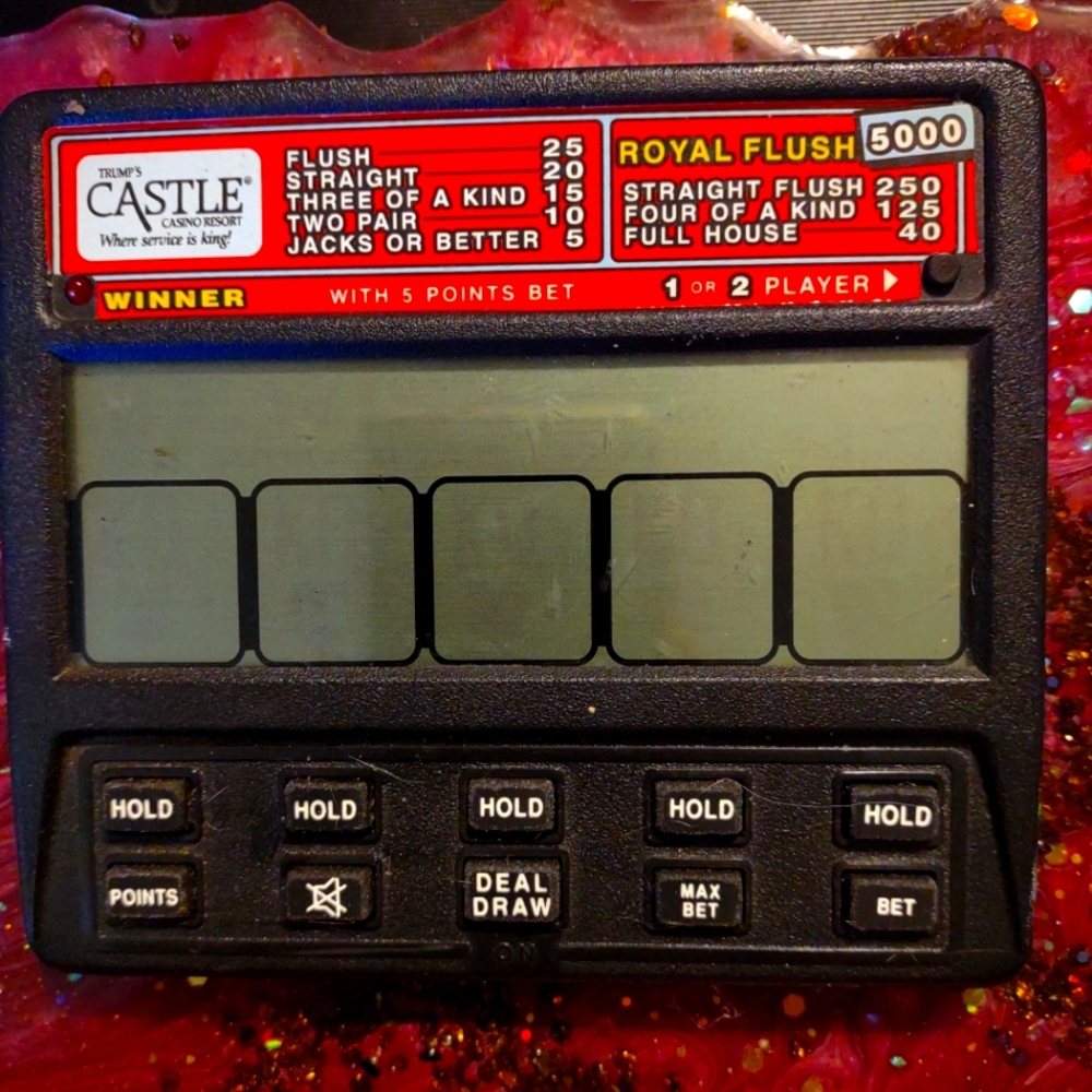 Radica electronic poker game~From Trump's Castle Casino Resort